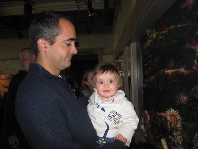 Olaiz en el acuario. Le interesaba todo un montón…