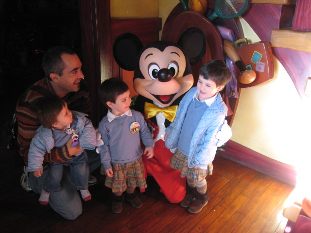 Foto con Mickey Mouse