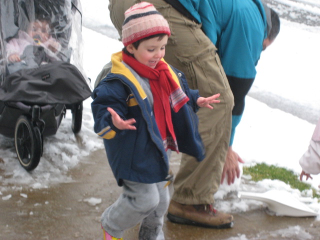 Lola en la nieve