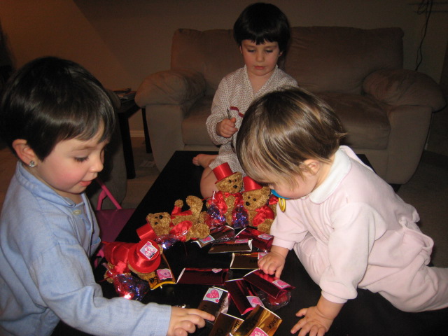 Organizando los regalitos del Valentine’s day
