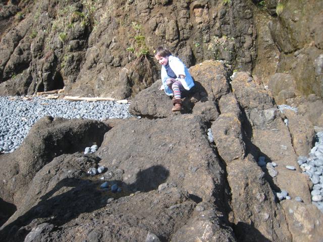 En la playa del faro de Yakina, en Newport